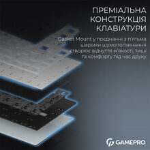 Клавиатура GAMEPRO Asgard Valhalla MK160W Pro Rainy Switch Black/White (MK160B-D-Pro)