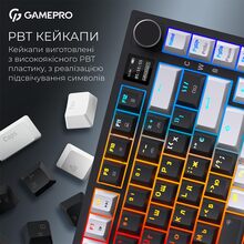 Клавиатура GAMEPRO Asgard Valhalla MK160W Pro Rainy Switch Black/White (MK160B-D-Pro)