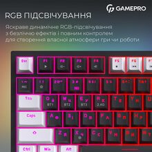 Клавиатура GAMEPRO Asgard Valhalla MK160W Pro Rainy Switch Black/White (MK160B-D-Pro)