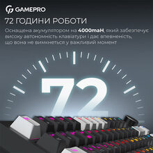 Клавиатура GAMEPRO Asgard Valhalla MK160W Pro Rainy Switch Black/White (MK160B-D-Pro)