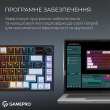 Клавиатура GAMEPRO Asgard Valhalla MK160W Pro Rainy Switch Black/White (MK160B-D-Pro)