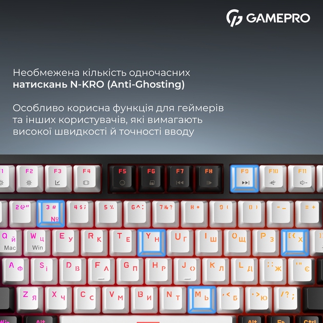 Фото 15 Клавіатура GAMEPRO Asgard Valhalla MK160B MAX Black