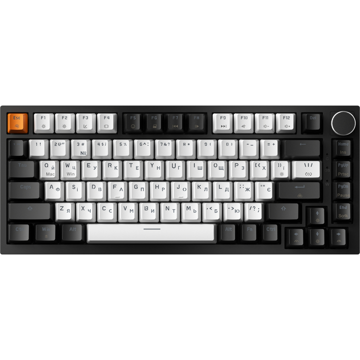 Клавіатура GAMEPRO Asgard Valhalla MK160B MAX Black Додатково Форм-фактор: 75%; Hot swap; система звукоізоляції; Тип перемикачів: Magnetic Switch