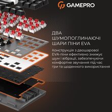 Клавиатура GAMEPRO Genesis Joker MK124G Pro Outemu Red Swithes Gray