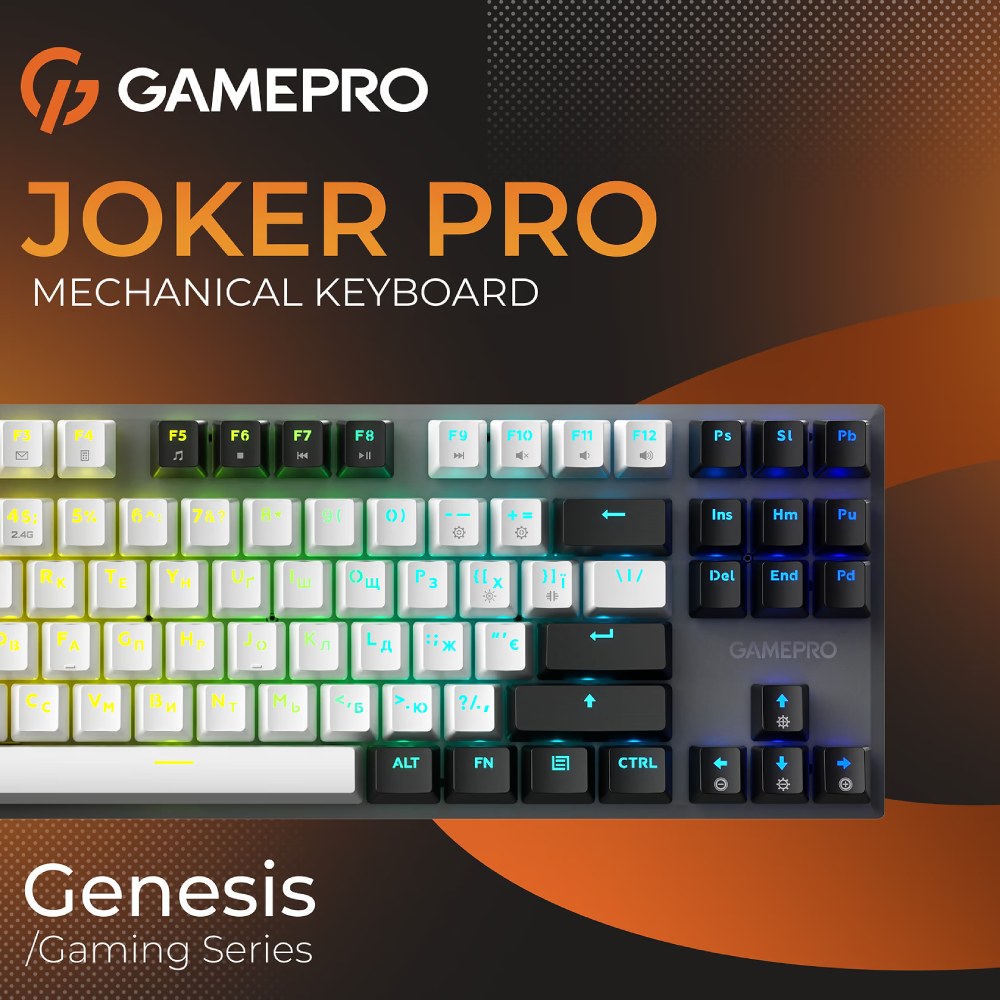 Фото Клавиатура GAMEPRO Genesis Joker MK124G Pro Outemu Red Swithes Gray