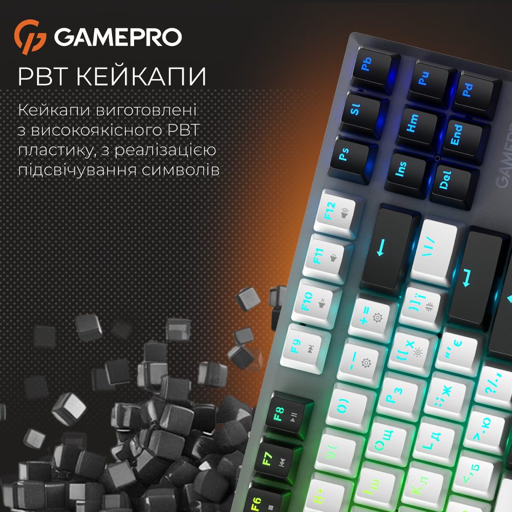 Заказать Клавиатура GAMEPRO Genesis Joker MK124G Pro Outemu Red Swithes Gray