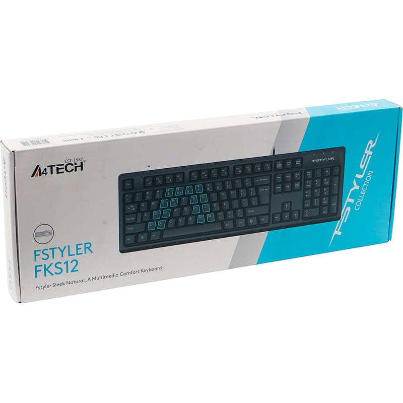 Фото Клавіатура A4TECH FKS12 Black (4711421003155)