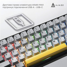 Клавиатура AJAZZ AK680 MAX Magnetic Switch RGB USB Black (AK680-M-BGY-AW)