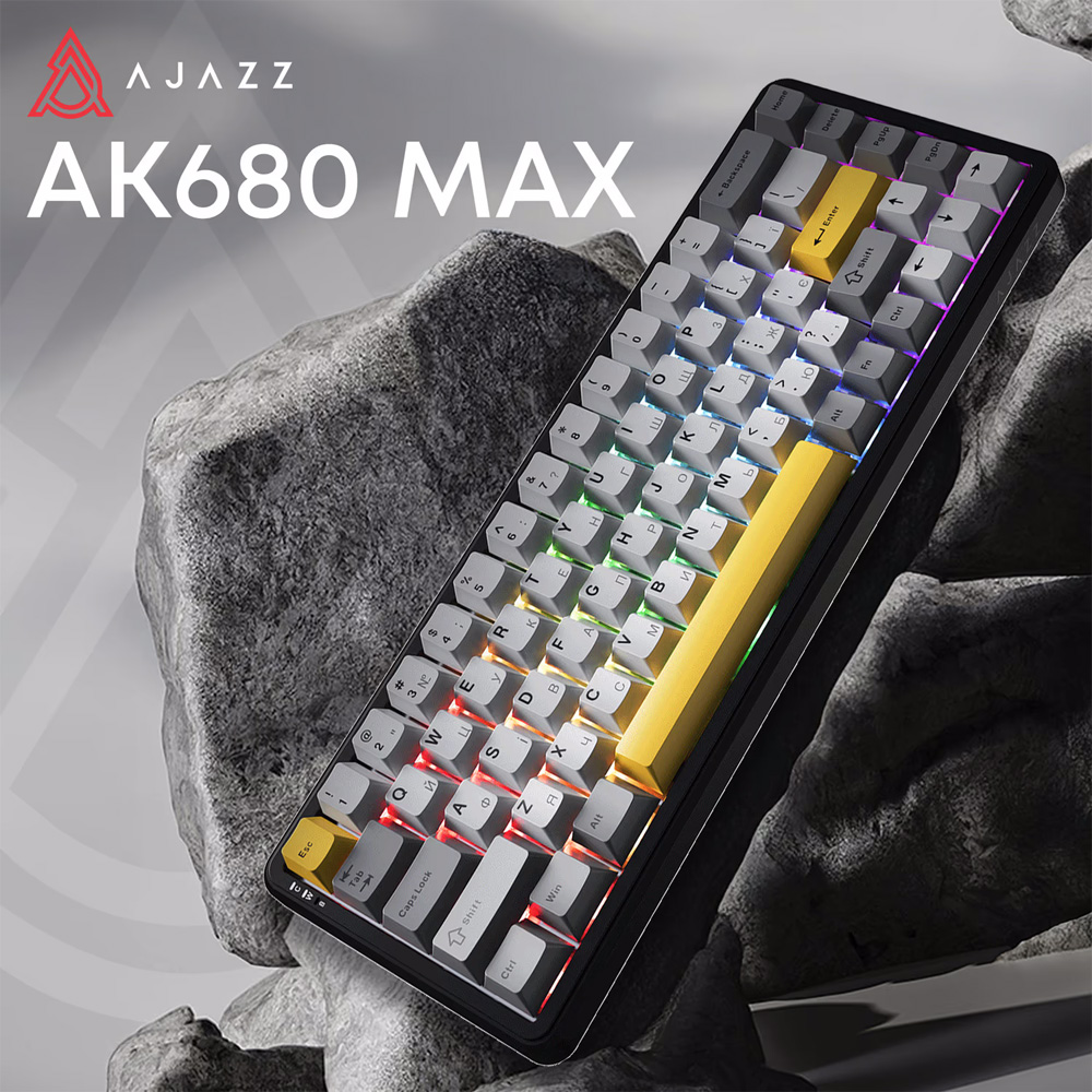 Клавиатура AJAZZ AK680 MAX Magnetic Switch RGB USB Black (AK680-M-BGY-AW) Класс стандартная