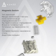 Клавиатура AJAZZ AK680 MAX Magnetic Switch RGB USB White (AK680-M-BWD-AW)