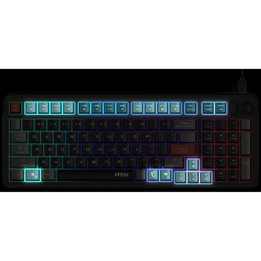 В Фокстрот Клавиатура MSI Forge GK110 Black (S11-04UA226-HH9)