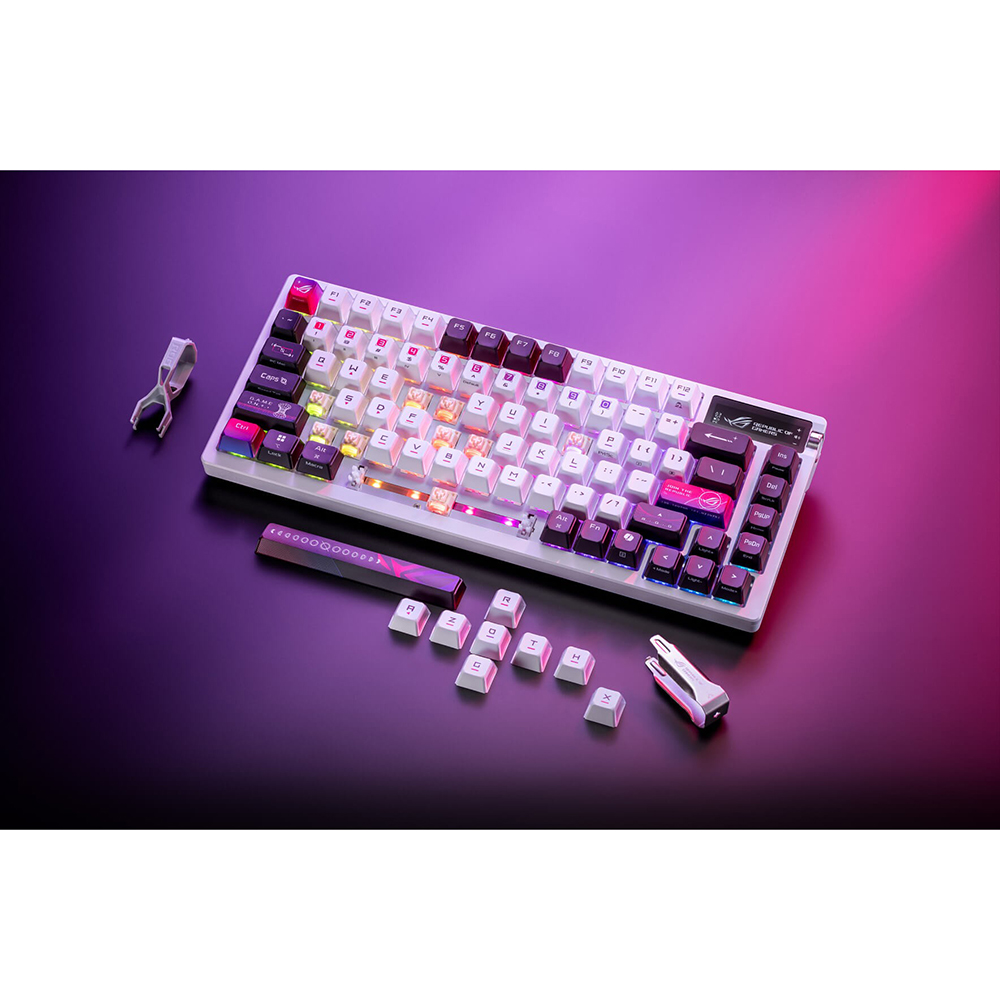 Огляд Клавіатура ASUS ROG Azoth X White (90MP044F-BKUA30)