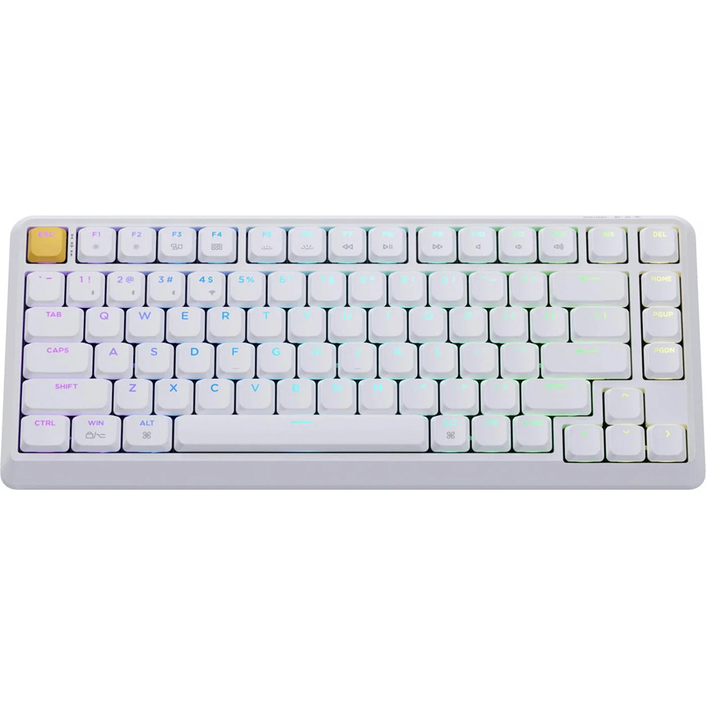 Клавиатура KEYCHRON J1 White (J1-Q4-UA) Дополнительно RGB-подсветка; аккумулятор 2000 мА·ч