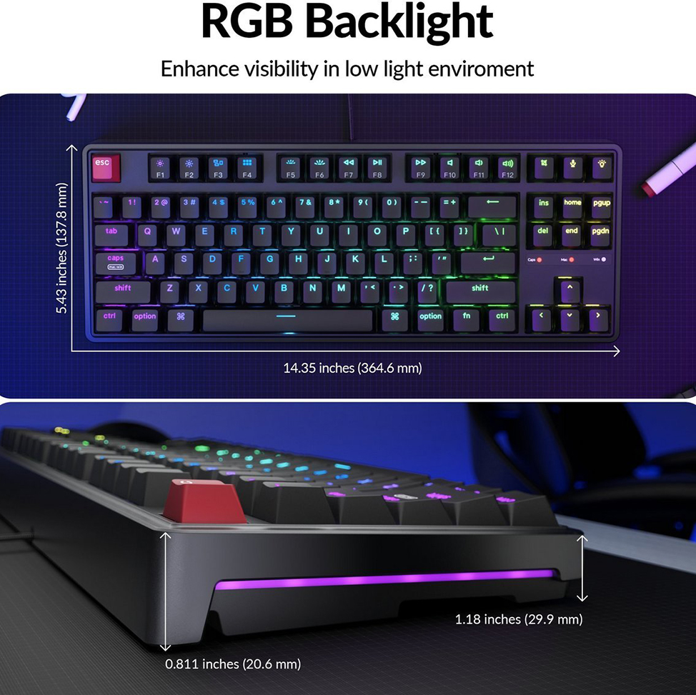 Изображение Клавиатура KEYCHRON C3 Pro V2 Black (C3PX-H3-UA)