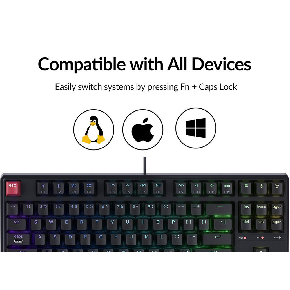 Внешний вид Клавиатура KEYCHRON C3 Pro V2 Black (C3PX-H3-UA)