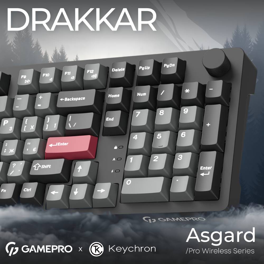 В Фокстрот Клавиатура GAMEPRO Asgard Drakkar Black (MK305BK)