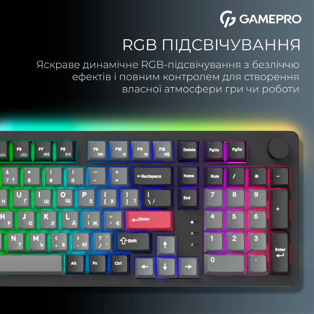Фото 15 Клавиатура GAMEPRO Asgard Drakkar Black (MK305BK)