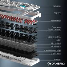 Клавиатура GAMEPRO Asgard Drakkar White (MK305WH)