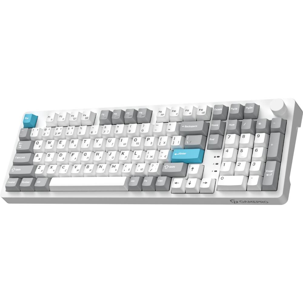 Клавиатура GAMEPRO Asgard Drakkar White (MK305WH) Комплектация  Клавиатура, USB-адаптер, Кабель USB-C, Инструкция, Гарантийный талон, Ключ для кейкапа