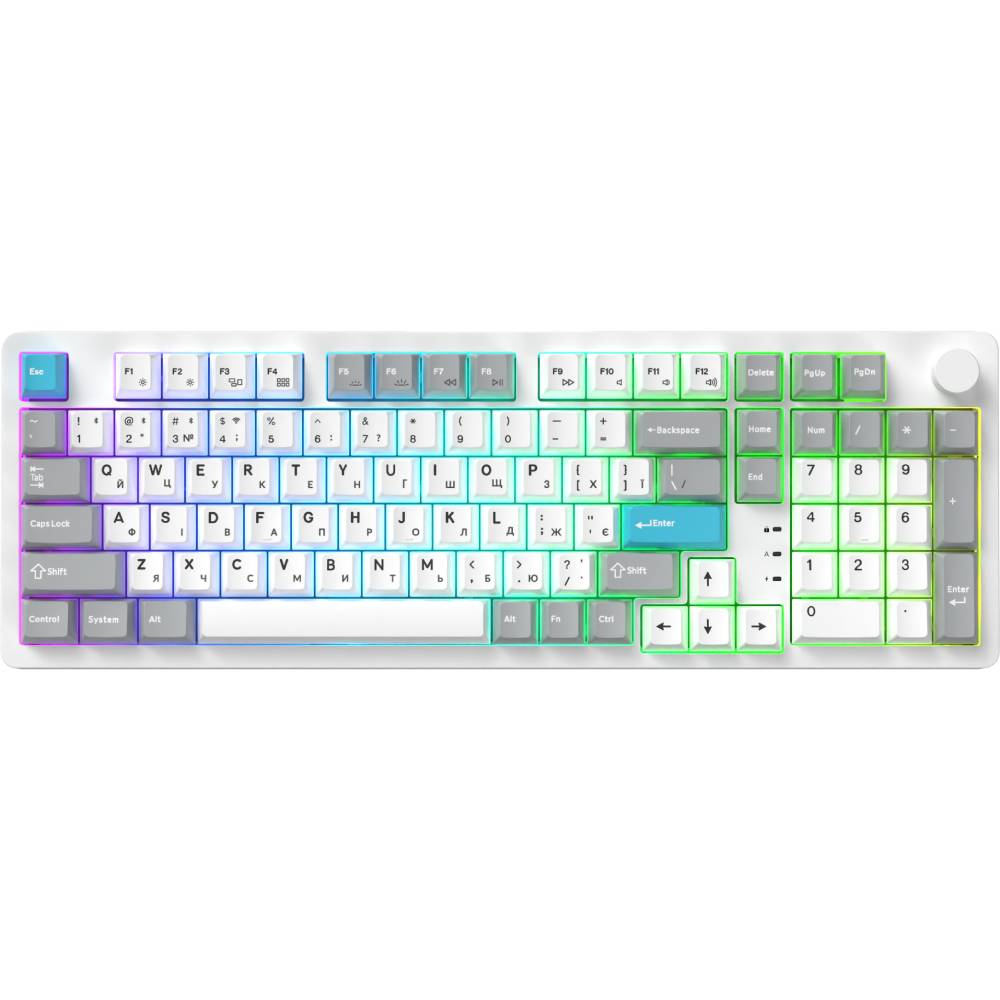 Клавиатура GAMEPRO Asgard Drakkar White (MK305WH) Конструкция механическая