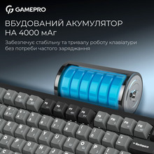 Клавиатура GamePro Asgard Yord Keychron Super Red Switch Wireless/Bluetooth/USB Black (MK266BK)