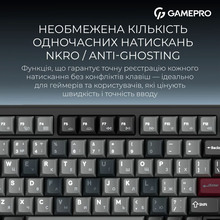 Клавиатура GamePro Asgard Yord Keychron Super Red Switch Wireless/Bluetooth/USB Black (MK266BK)