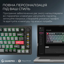 Клавиатура GamePro Asgard Yord Keychron Super Red Switch Wireless/Bluetooth/USB Black (MK266BK)