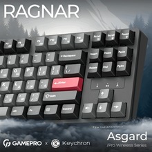 Клавиатура GamePro Asgard Ragnar Keychron Super Red Switch Wireless/Bluetooth/USB Black (MK285BK)