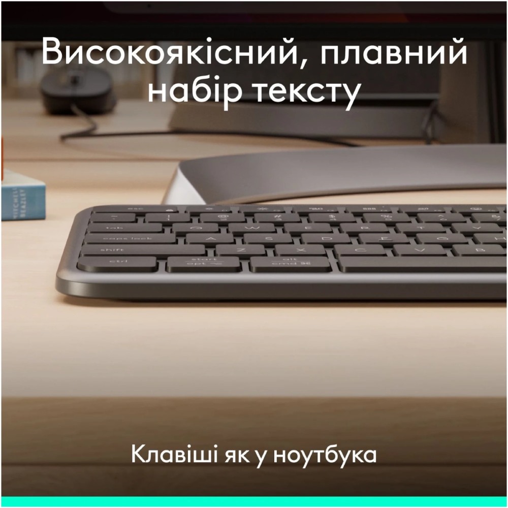 Комплект LOGITECH Signature Slim MK620 Wired Combo for Business Graphite (920-013349) Конструкція мембранна