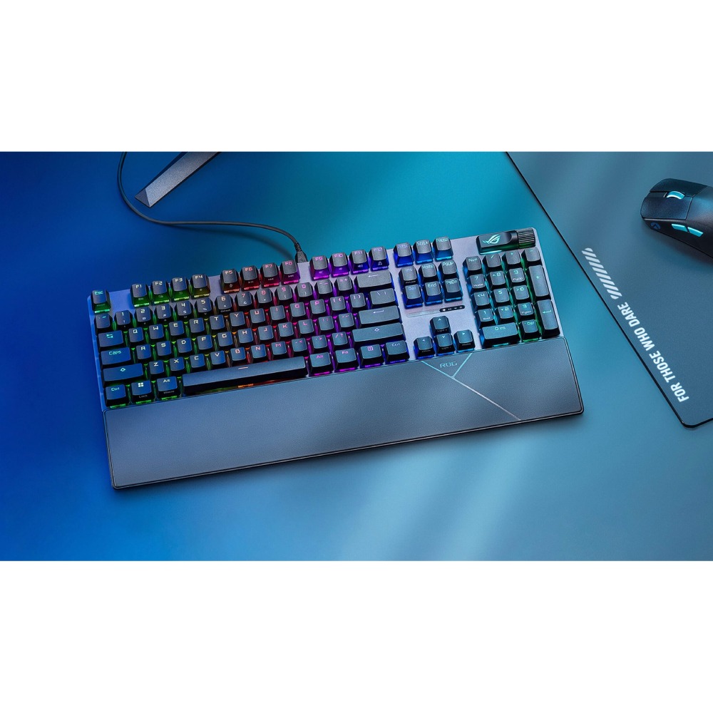 Замовити Клавіатура ASUS ROG Strix Scope II X USB-A EN/UK RGB Black (90MP03XG-BKMA00)