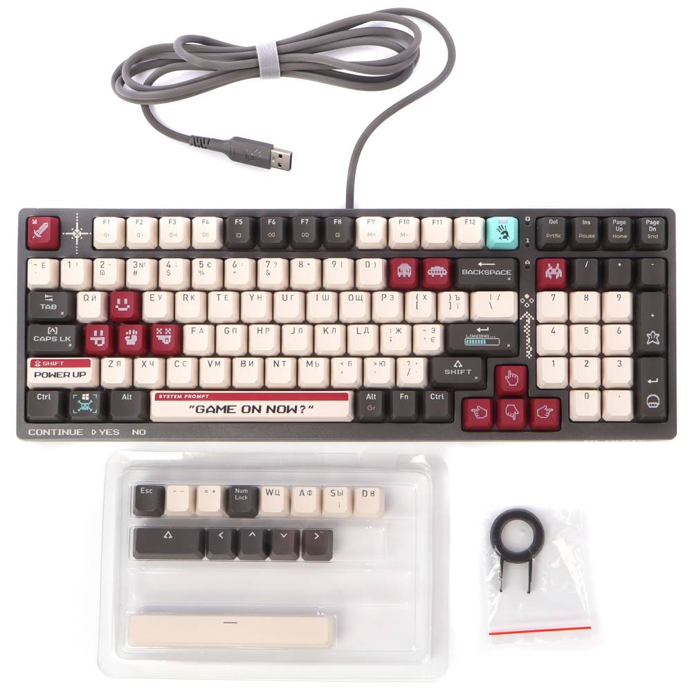 Клавіатура BLOODY WS98 (Pixels Red) Комплектація клавіатура