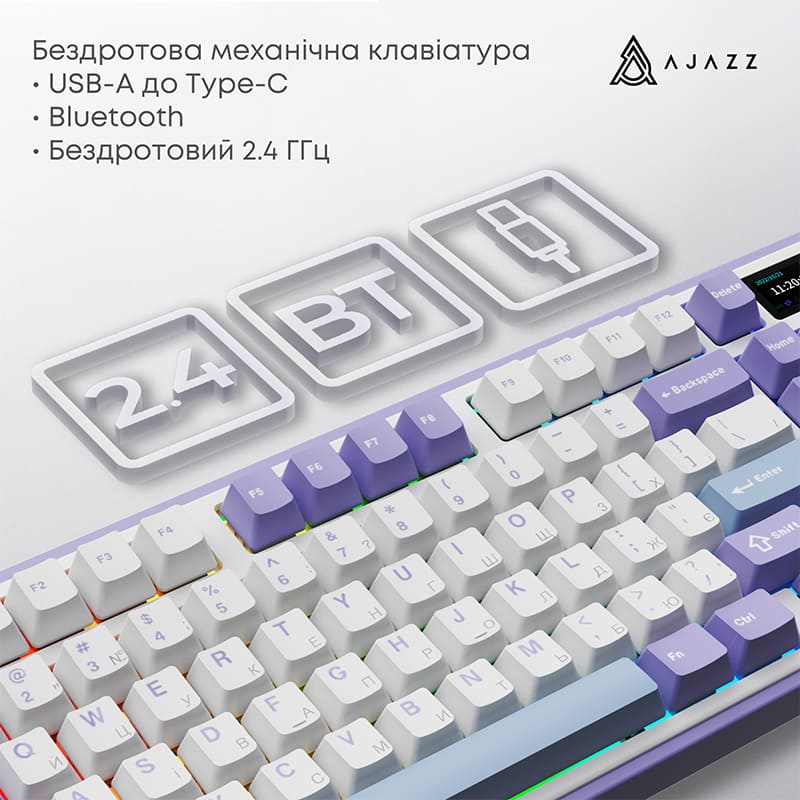 Фото Клавиатура AJAZZ AK980 V2 Gift Switch V2 White (AK980-V2-G-PWB)