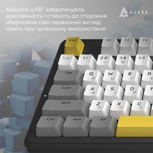 Клавіатура AJAZZ AK870 V2 Flying Fish Switch Black/Grey/Yellow (AK870-V2-FF-BGY)