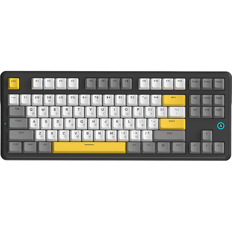 Клавіатура AJAZZ AK870 V2 Flying Fish Switch Black/Grey/Yellow (AK870-V2-FF-BGY)