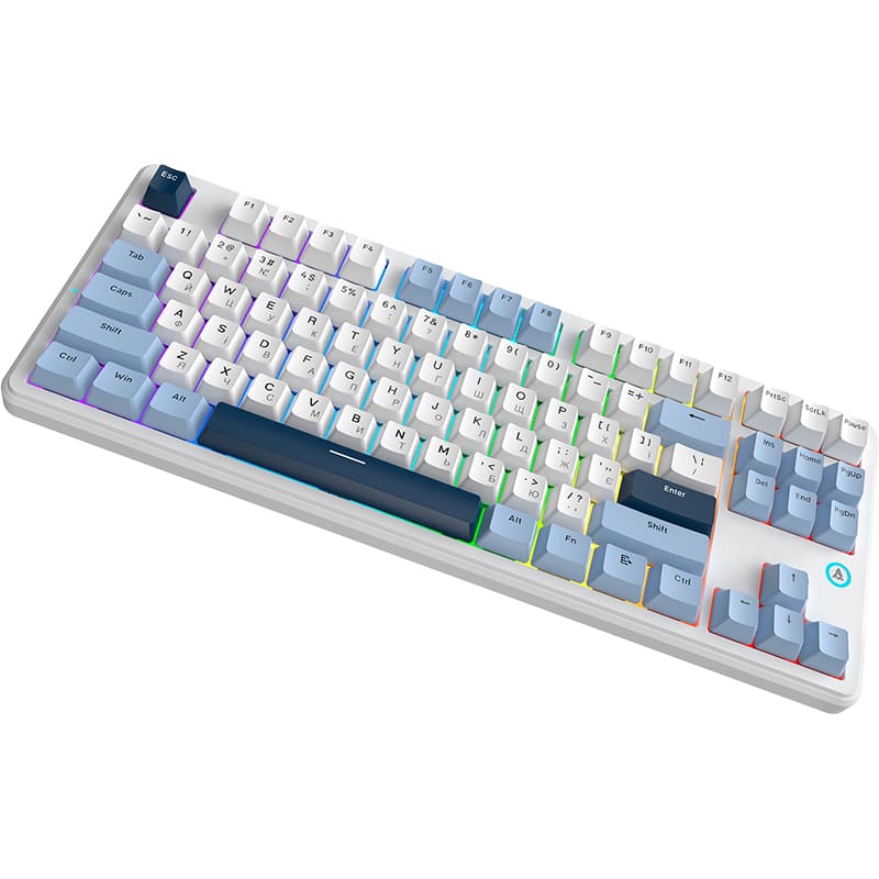 Клавиатура AJAZZ AK870 V2 Flying Fish Switch White/Blue (AK870-V2-FF-BWB) Конструкция механическая