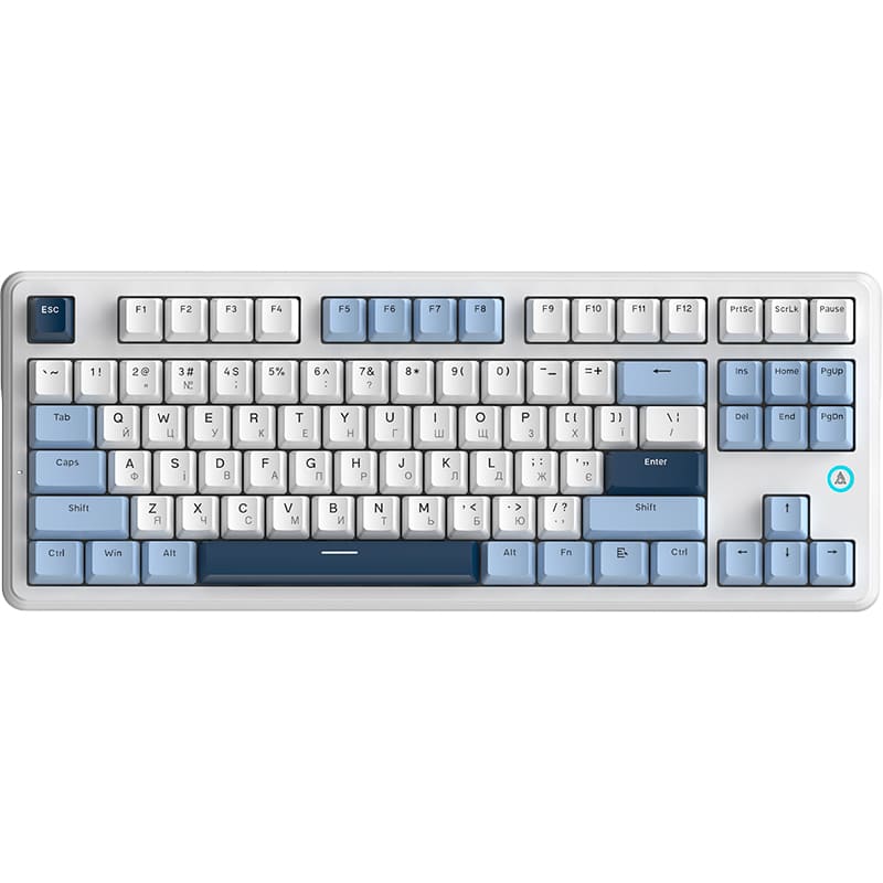 Клавиатура AJAZZ AK870 V2 Flying Fish Switch White/Blue (AK870-V2-FF-BWB)