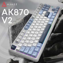 Клавиатура AJAZZ AK870 V2 Flying Fish Switch White/Blue (AK870-V2-FF-BWB)
