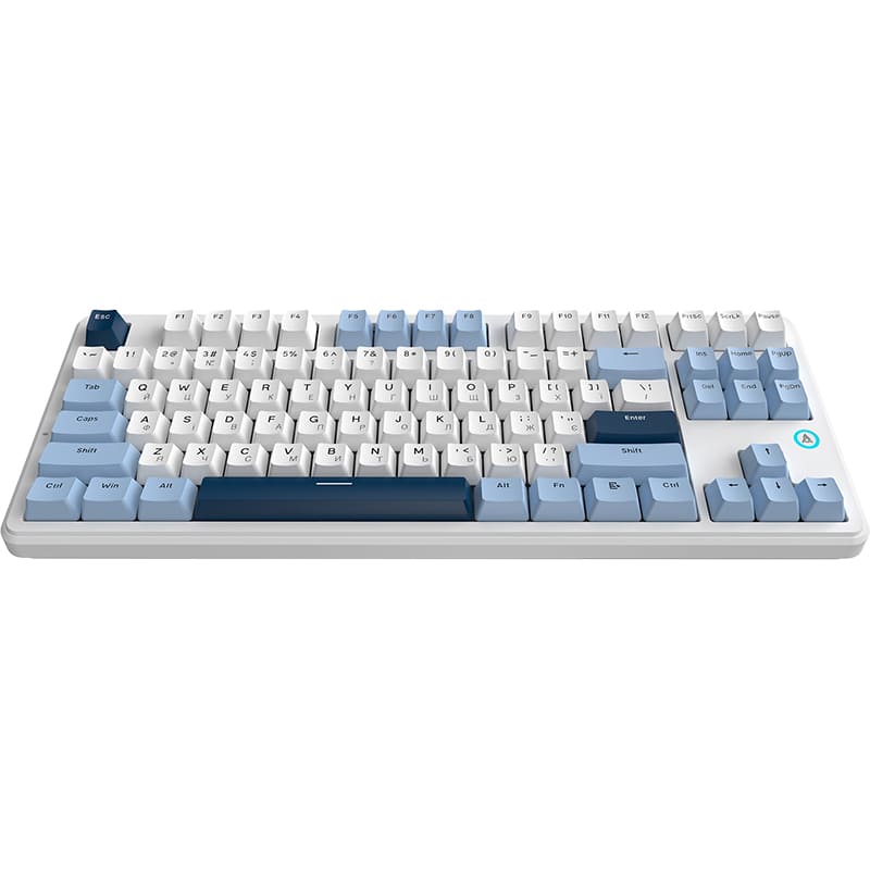 Клавиатура AJAZZ AK870 V2 Flying Fish Switch White/Blue (AK870-V2-FF-BWB) Дополнительно Смазанные стабилизаторы; Сменные переключатели