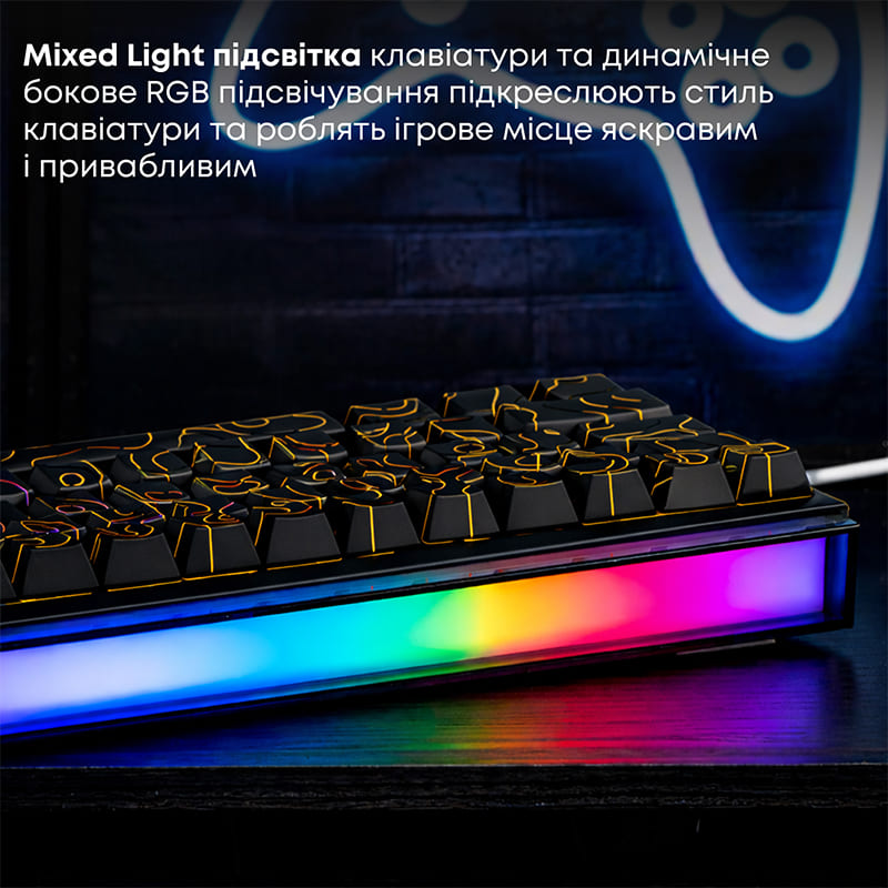 Покупка Клавіатура AJAZZ NK68 Red Switch Black (NK68-R-S-B)