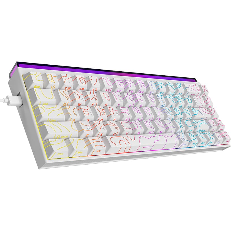 Клавіатура AJAZZ NK68 Red Switch White (NK68-R-S-W) Клас ігрова