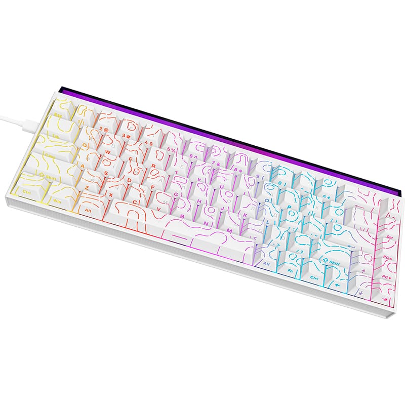 Клавіатура AJAZZ NK68 Red Switch White (NK68-R-S-W) Комплектація клавіатура