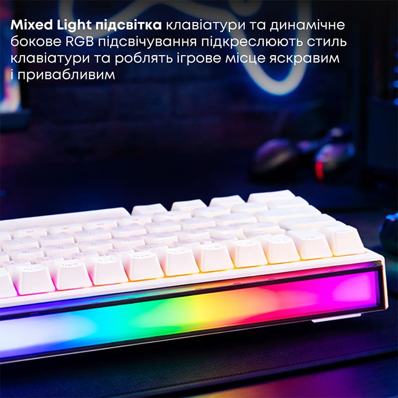 Покупка Клавиатура AJAZZ NK68 Red Switch White (NK68-R-W)