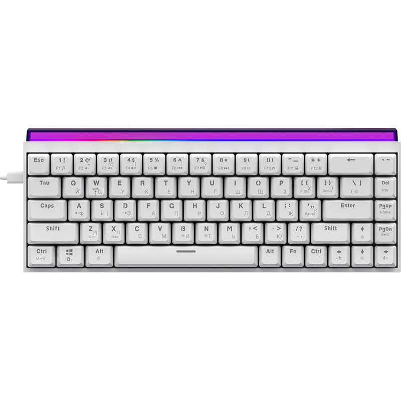 Клавиатура AJAZZ NK68 Red Switch White (NK68-R-W)