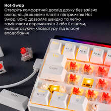 Клавиатура AJAZZ NK68 Red Switch White (NK68-R-W)