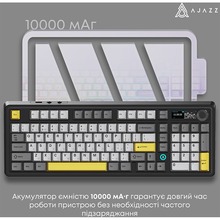 Клавіатура AJAZZ AK980 V2 Maillard Switch Black/Grey/Yellow (AK980-V2-M-BGY)