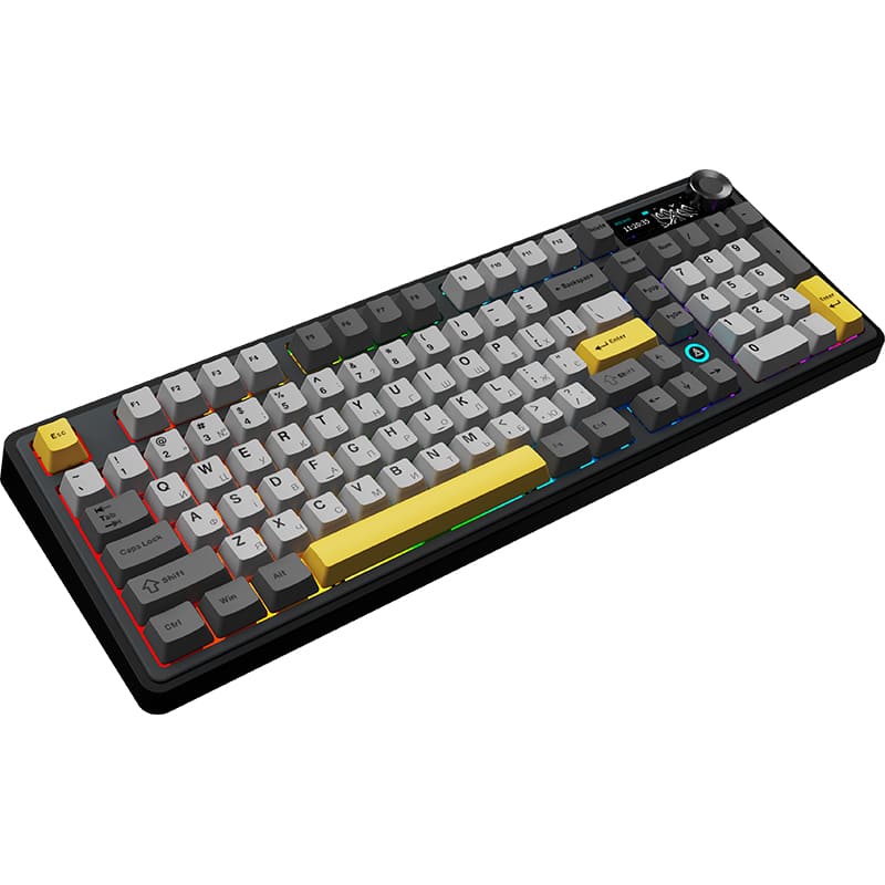 Клавіатура AJAZZ AK980 V2 Maillard Switch Black/Grey/Yellow (AK980-V2-M-BGY) Конструкція механічна