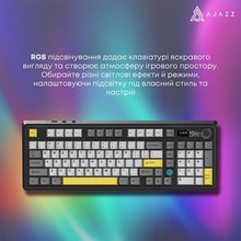 Клавіатура AJAZZ AK980 V2 Maillard Switch Black/Grey/Yellow (AK980-V2-M-BGY)