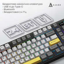 Клавіатура AJAZZ AK980 V2 Maillard Switch Black/Grey/Yellow (AK980-V2-M-BGY)