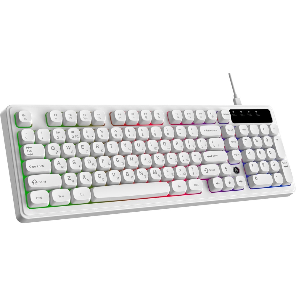 Клавіатура AJAZZ AF98 White (AF98-W) Конструкція мембранна