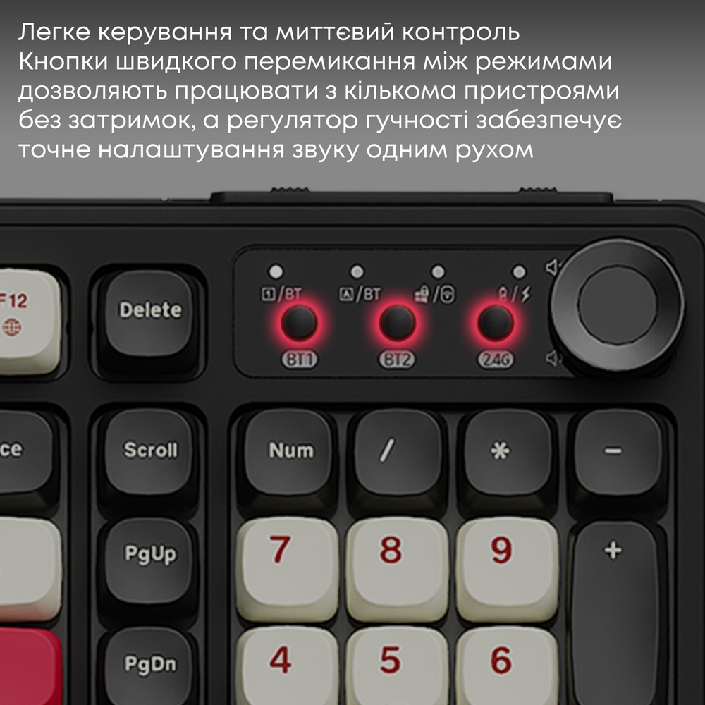 В Украине Клавиатура AJAZZ AF98 Plus Black/White/Red (AF98-PLUS-BSR)